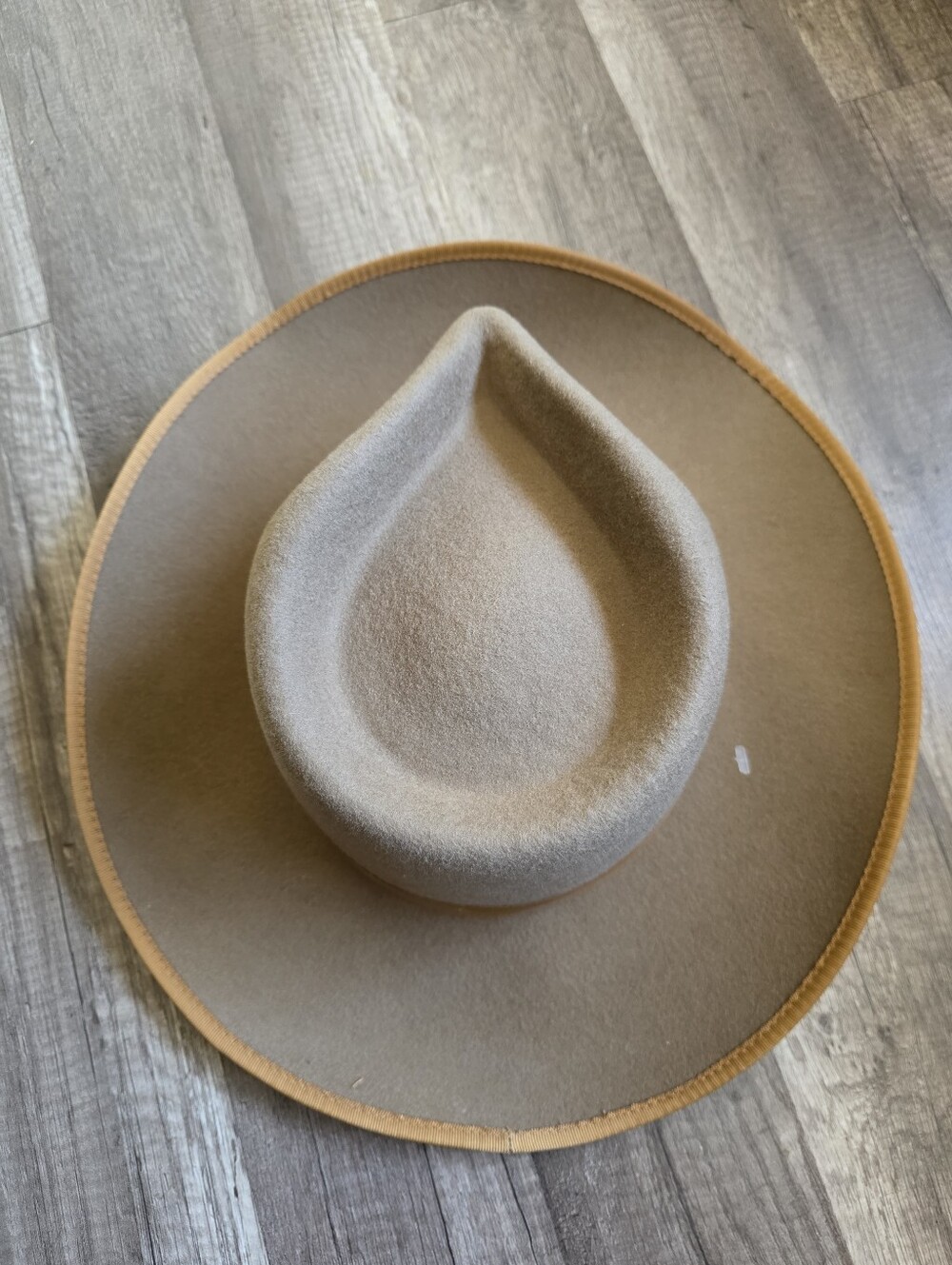 GIGI PIP WESTERN WOOL HAT Classic Brown Wool Felt Fedora coastal Cowgirl Rodeo - Picture 15 of 16